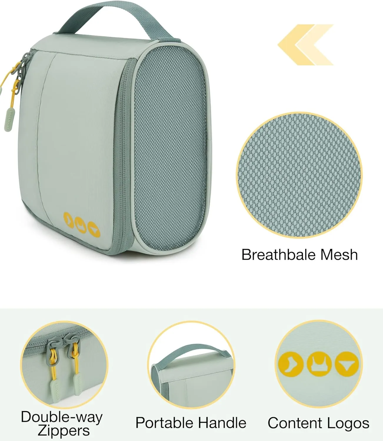 BAGSMART Keep Shape Packing Cubes for Travel, 6 Set Travel Cubes for Packing, Lightweight Suitcase Organizer Bags Set for Travel Essentials