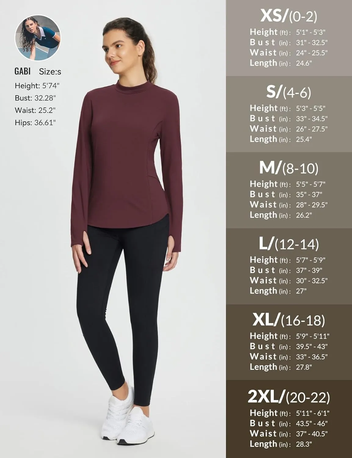baleaf Women's Thermal Tops Fleece Lined Shirts Long Sleeve Cold Weather Running Gear Workout Zipper Pocket Thumbholes