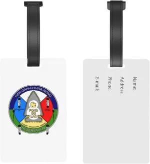 Bandera Fond Du Lac Luggage Tags for Suitcases Travel Tags ID Labels for Women Men Travel Bag Luggage Accessories