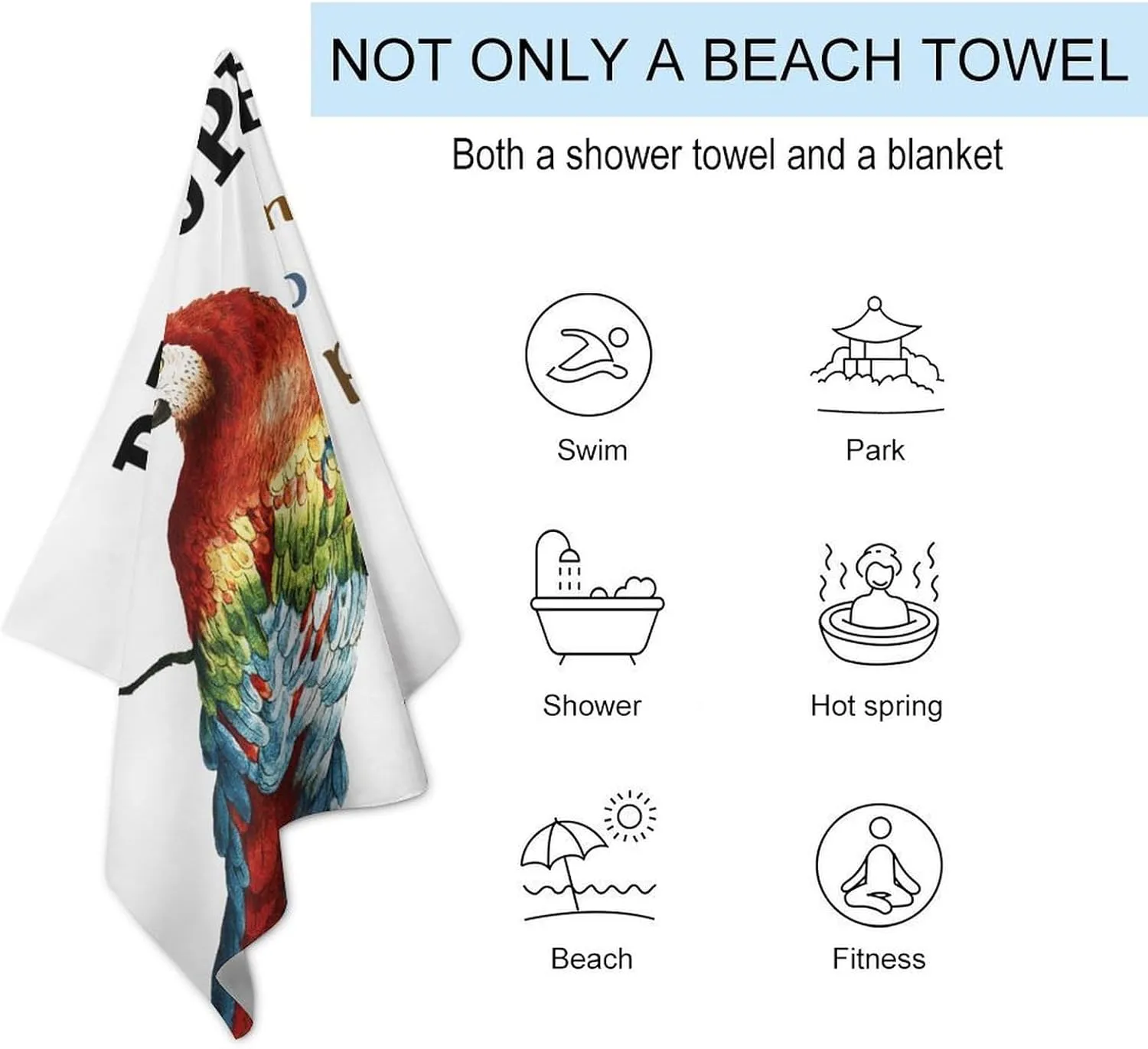 Bar Open No Shoes No Shirt Beach Towel Sand Free 31x51 Lightweight Microfiber Beach Camping Bathroom Outside Towels Rustic Happy Hour Pool Beach Travel Towel Beach Wedding Favor Bridal Shower Gift