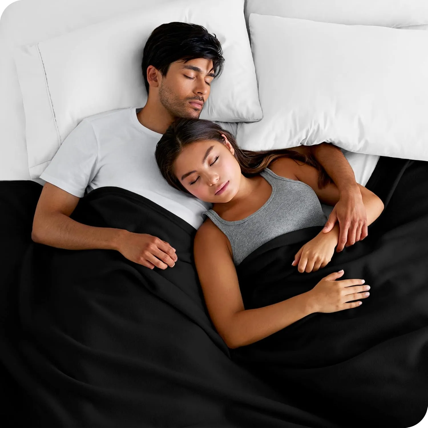 Bare Home Polar Fleece Blanket - Full/Queen - Black - Warm & Cozy - Premium Fleece - Throw for Bed, Sofa, Camping, Travel and Cold Nights - Lightweight Blanket (Full/Queen, Black)