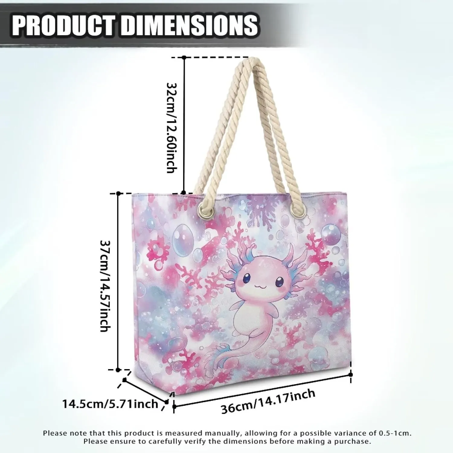 Beach Tote Bag for Women and Men with Hemp Rope Handle Large Capacity Handbag Trendy Travel Pool Summer Bags
