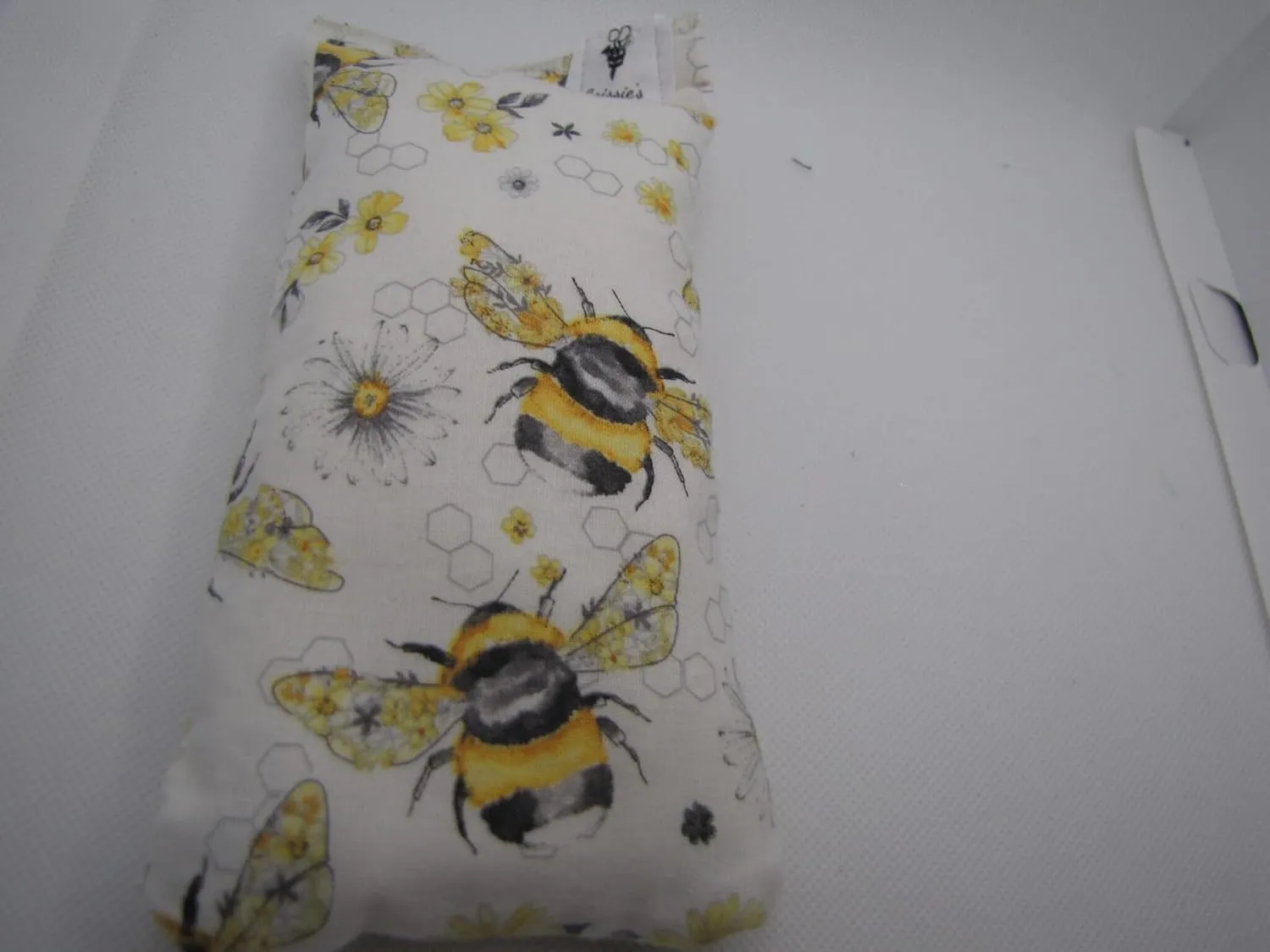 Bee’s Rice Therapy Bag, Black, Yellow & White