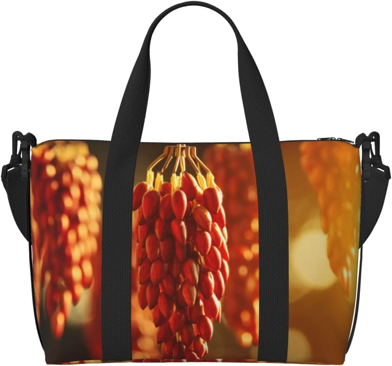 Berries Rustic Bird Feeder Print Weekender Bag Sport Gym Bag Women Men Hospital Bag Personal Travel Bag Carryon Bag