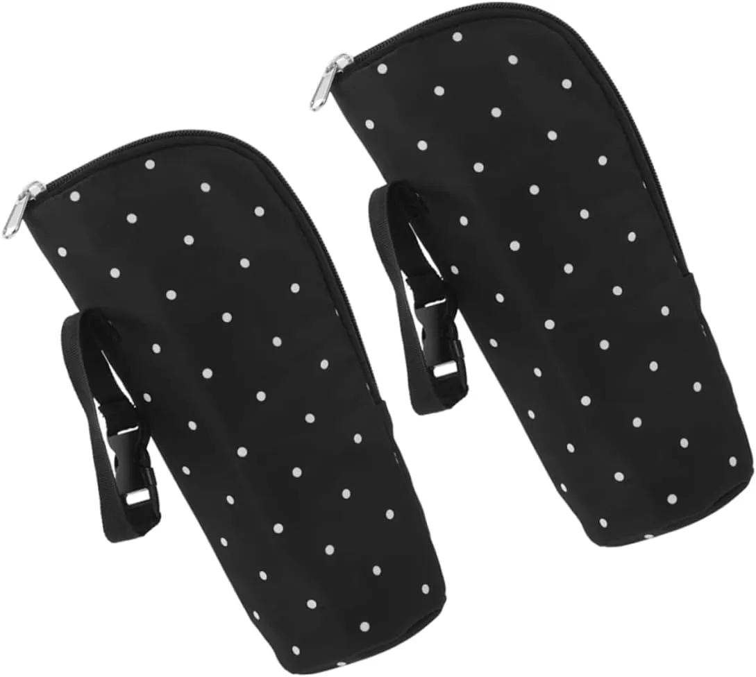 BESPORTBLE 2pcs Portable Insulated Bottle Warmer Bag Excellent Insulation for Travel Outdoor Activities and Daily Use Durable Craftsmanship for Keeping Beverages Fresh and Warm