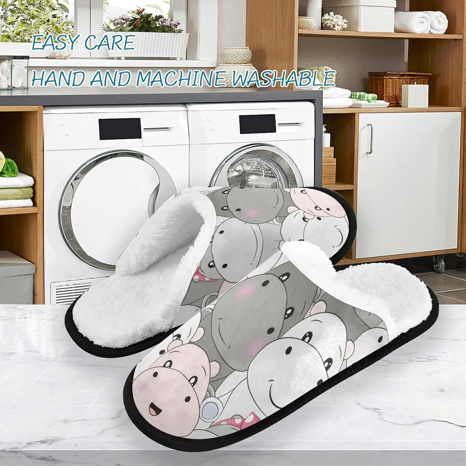 BGXW Womens Mens Fuzzy Slippers,soft plush comfy warm slip-on House Shoes Indoor Outdoor