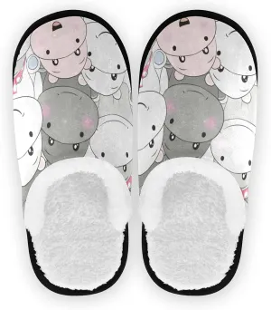 BGXW Womens Mens Fuzzy Slippers,soft plush comfy warm slip-on House Shoes Indoor Outdoor