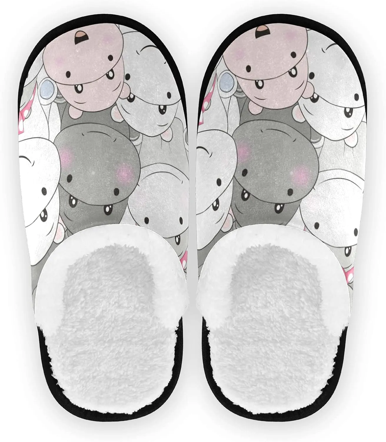 BGXW Womens Mens Fuzzy Slippers,soft plush comfy warm slip-on House Shoes Indoor Outdoor