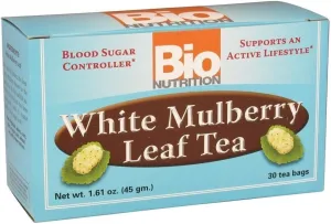 Bio Nutrition White Mulberry Tea 30 Tea Bags | Rich in Antioxidants | Vitamin C | Flavonoids | Resveratrol | Supports Healthy Liver | Immune Support | Neutralize Free Radicals