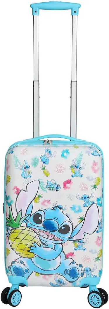 Bioworld Lilo & Stitch Stitch With Pineapple 20" White Carry-On Luggage-OSFA