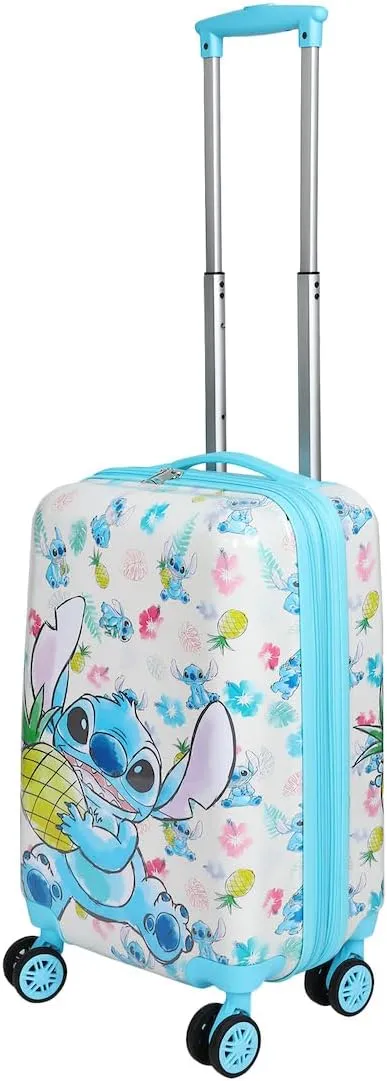 Bioworld Lilo & Stitch Stitch With Pineapple 20" White Carry-On Luggage-OSFA