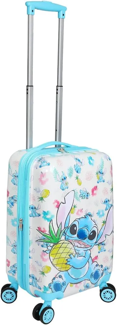 Bioworld Lilo & Stitch Stitch With Pineapple 20" White Carry-On Luggage-OSFA