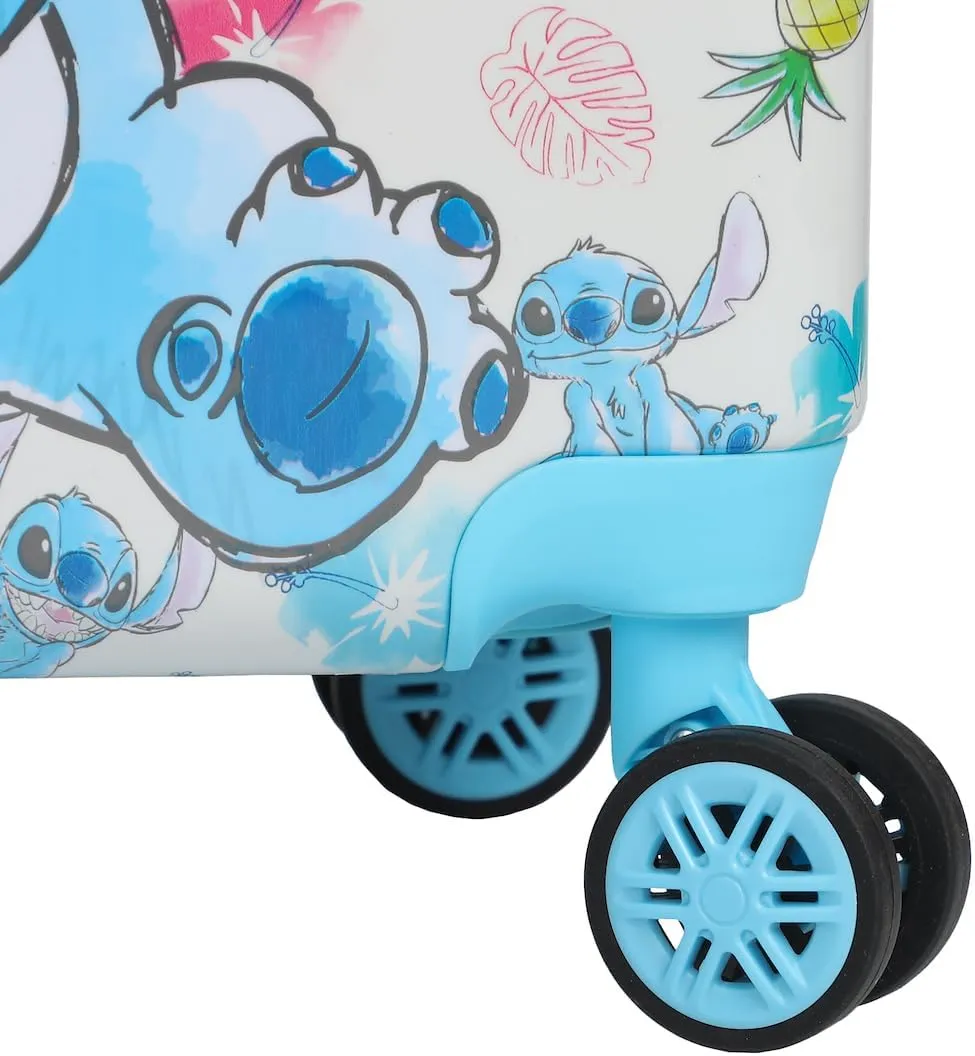 Bioworld Lilo & Stitch Stitch With Pineapple 20" White Carry-On Luggage-OSFA