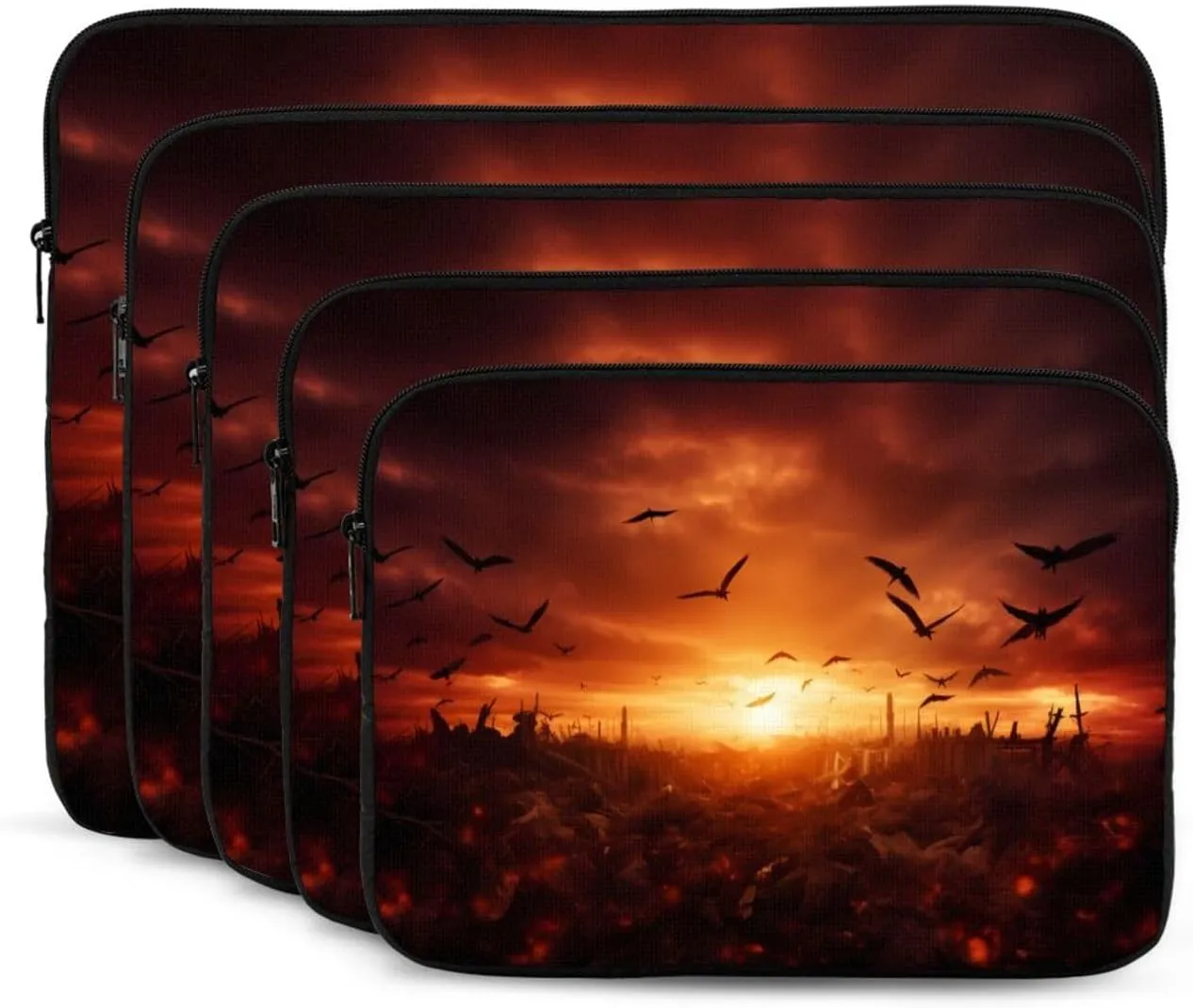 Birds In The Dark Sky Laptop Inner Bag Laptop Sleeve Case Briefcase Carrying Laptop Cover