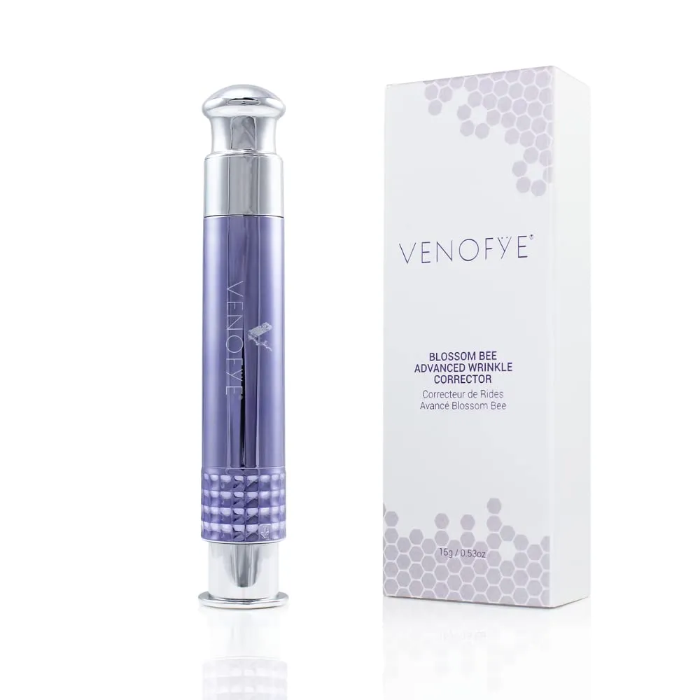 Blossom Bee Advanced Wrinkle Corrector, Eye Lift and Eye Tuck Bee Venom Serum For Wrinkles, Puffy Eyes, Dark Circles and Under Eye Bags Treatment.