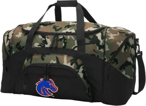 Boise State Suitcase Duffel Bag Large Boise State University Duffle for Travel or Sports Gear Bag (Camo)