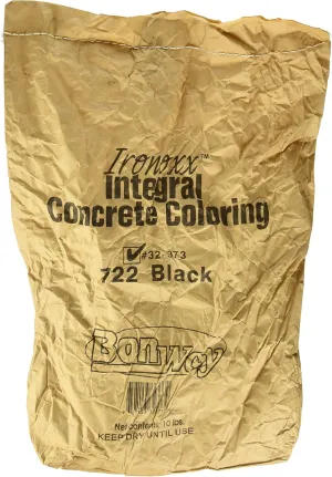 Bon Tool Ironoxx Intergral Concrete Coloring 722 Black 10 lb. Bag