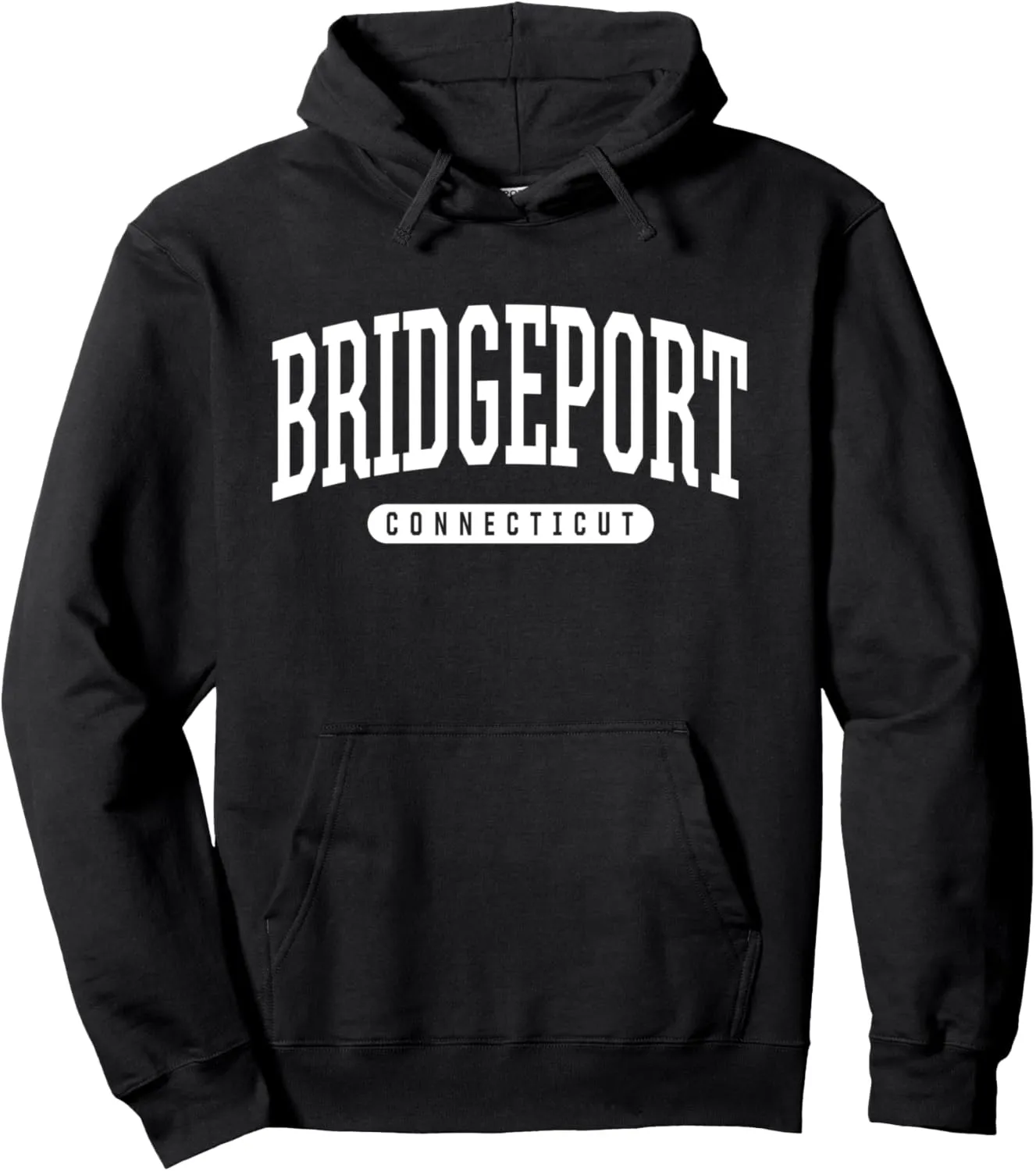 Bridgeport Hoodie Sweatshirt College University Style CT USA Pullover Hoodie