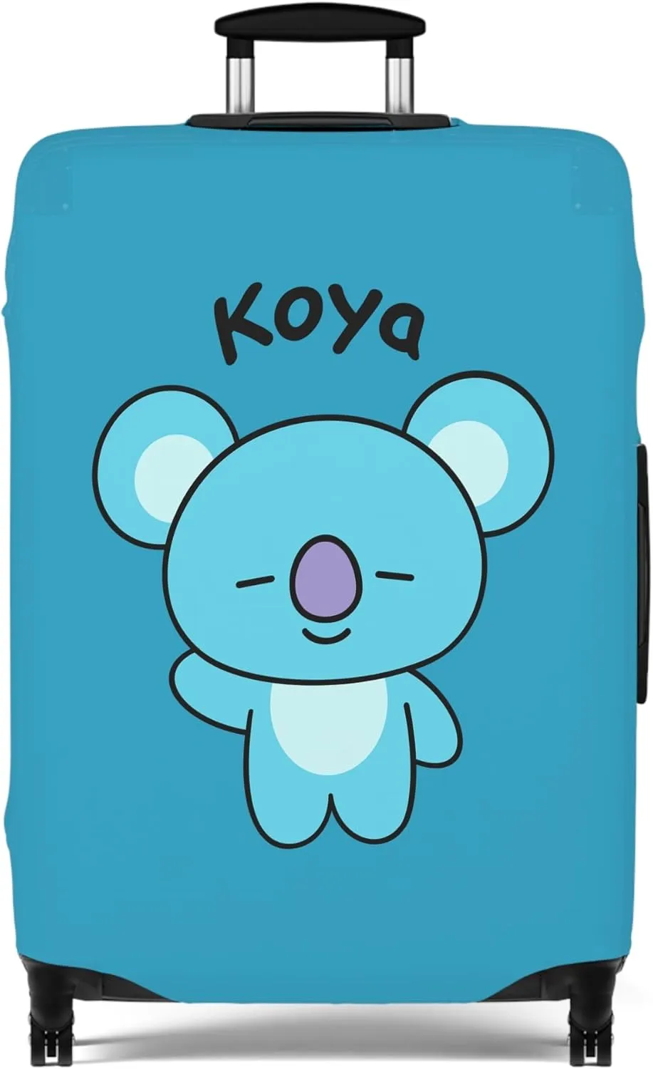BT2I Koya-Inspired Suitcase Cover | Cute K-pop Bangtan Army Namjoon Rm Travel Suitcase Protector Luggage Bag Cover Gift Merch (Pattern 1, Large)