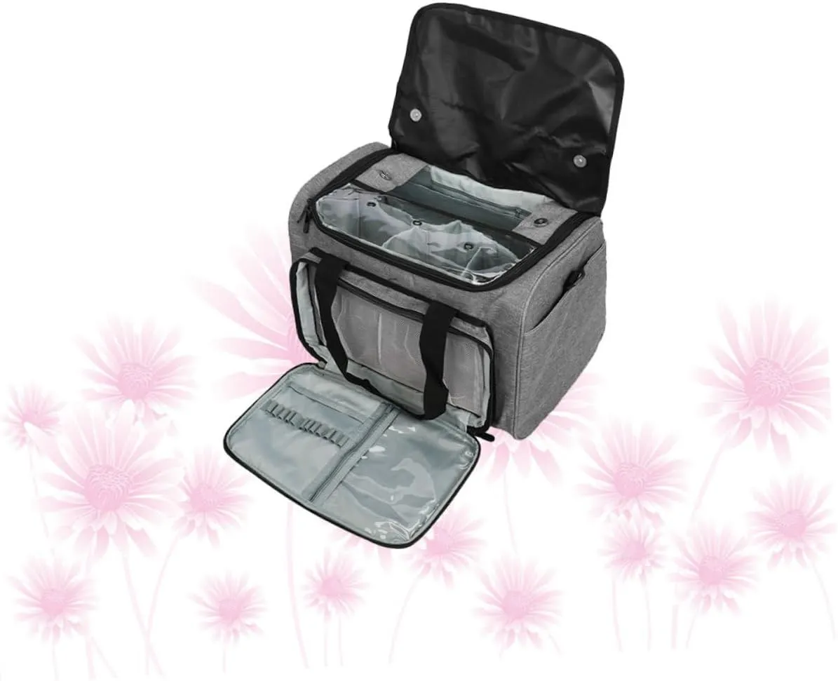 Cabilock Ganizer Bag for Wool Yarn Large Travel Pouch Shoulder Handbag Pockets Craft Storage Fashion Woolen Yarn Bag