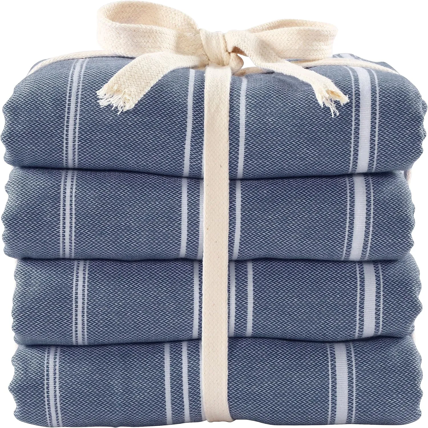Cacala Lightweight and Thin Turkish Beach Towel 100% Cotton Sand-Free and Quick-Drying Goodness Perfect as an Extra Large Travel Towel, Beach Accessory, or Gift for Beach Lovers, 37 x 70