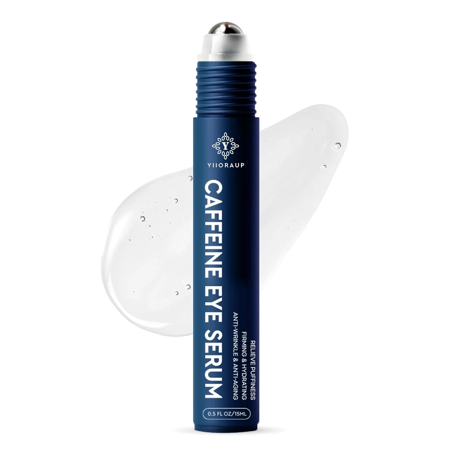 Caffeine Eye Cream for Men: Under Eye Roller for Bags and Puffy Eyes Treatment - Men's Cooling Stick and Depuffer for Dark Circles and Puffiness