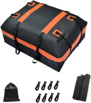 Car Roof Bag, Luggage Bag with Mat, Waterproof, Tear-Resistant Carrying Bag, Roof Rack, Luggage Box, 110x84x45cm