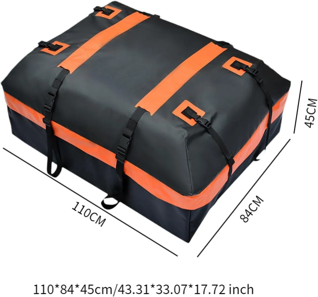 Car Roof Bag, Luggage Bag with Mat, Waterproof, Tear-Resistant Carrying Bag, Roof Rack, Luggage Box, 110x84x45cm