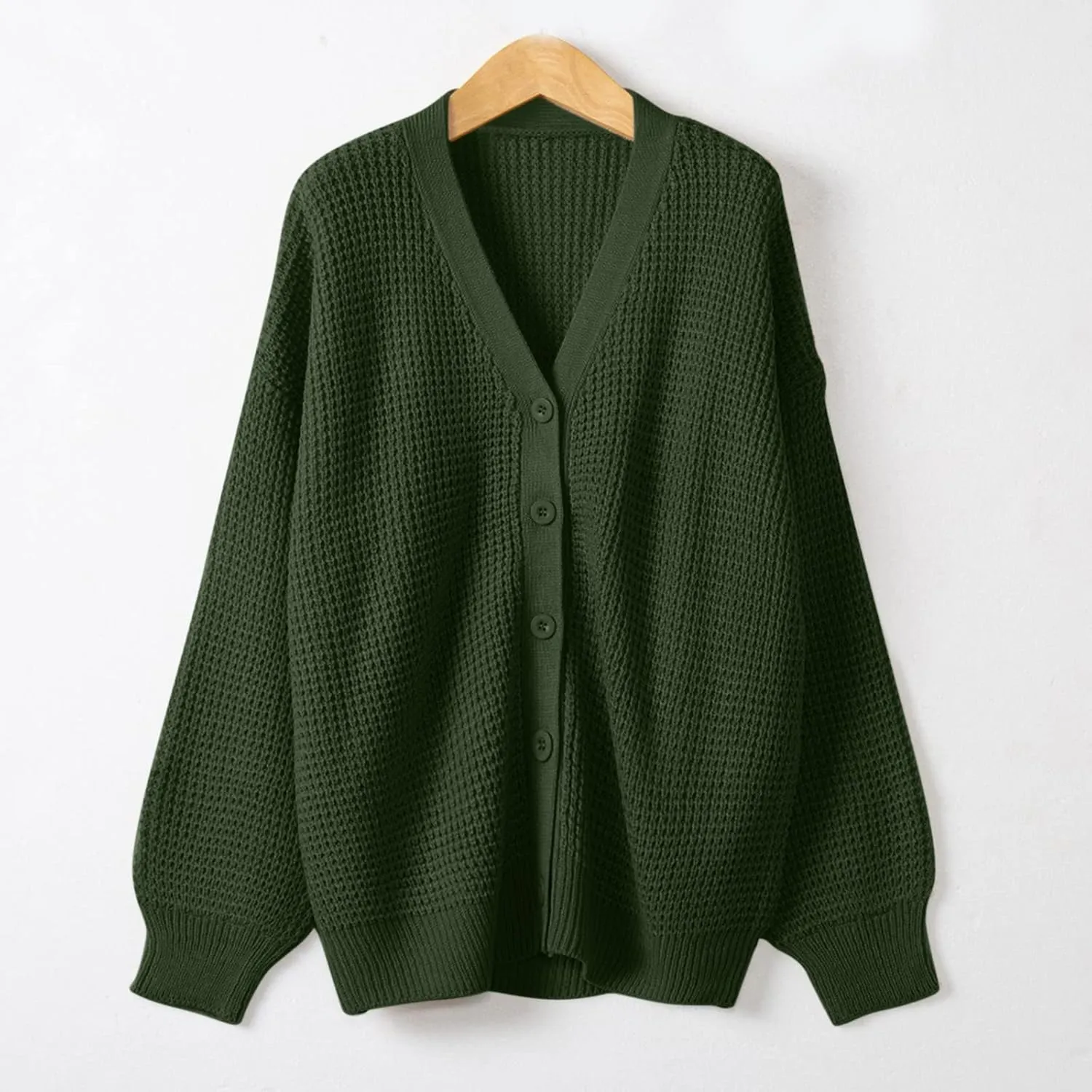 Cardigans for Women Loose Coat Button Down Long Sleeve Oversized Knit Cardigans Casual Soft Drape Fall Cardigan