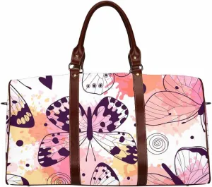 Carry On Bag Pattern With Butterflies Carry On Duffel Bags For Airplanes, Overnight Bag With Toiletry Bag Hospital Bag For Labor And Delivery Yoga Gym Bag(Type-10,18.62"x 8.5"x 9.65")