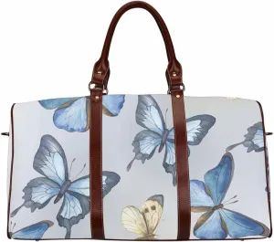 Carry On Bags For Airplanes Flying-Up Water-Color Butterflies Carry On Duffel Bags For Airplanes, Overnight Bag With Toiletry Bag Hospital Bag Yoga Gym Bag(Type-3,18.62"x 8.5"x 9.65")