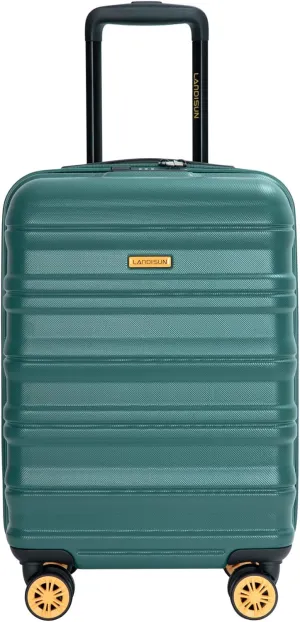 Carry on Luggage Airline Approved 18.5" Carry on Suitcase with Tsa Approved Carry on Luggage with Wheels Carry on Bag Hard Shell Suitcases, Dark Green