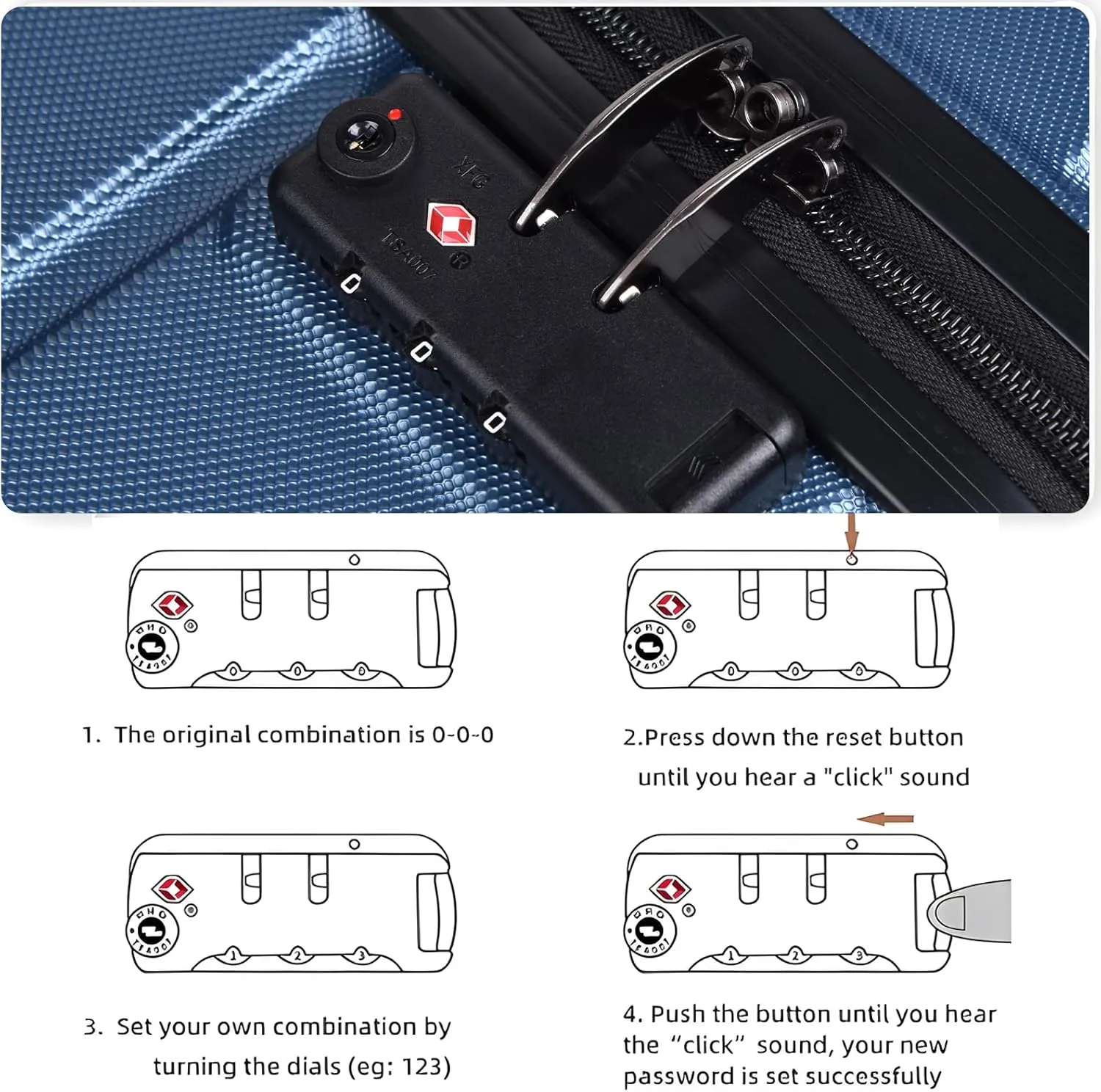 Carry On Luggage with Wheels,20 inch Hard Shell Rolling Suitcase for Travel,Lightweight Small Carry-On Luggage for Plane,Dark Blue