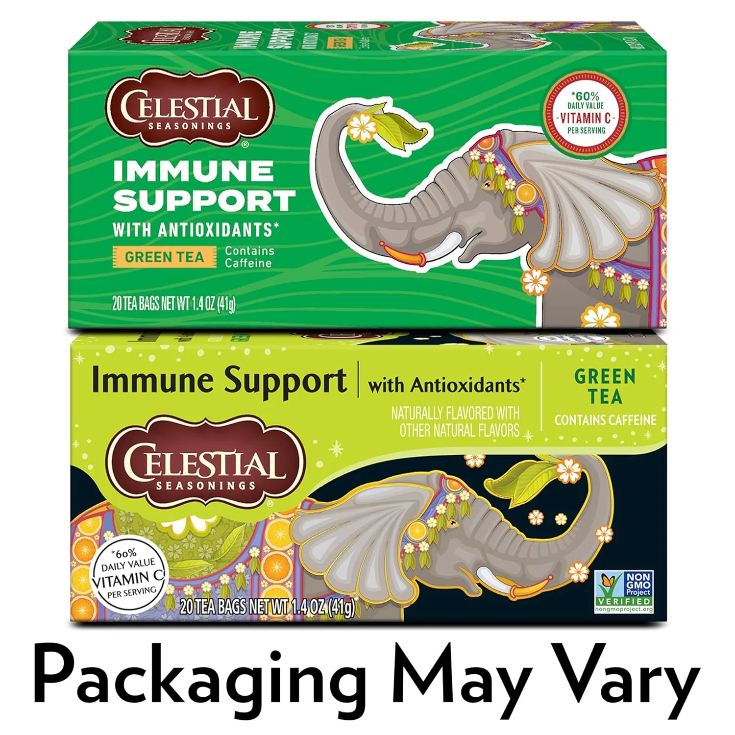 Celestial Seasonings Green Antioxidant Tea, Contains Caffeine, 20 Tea Bags (Pack of 6)