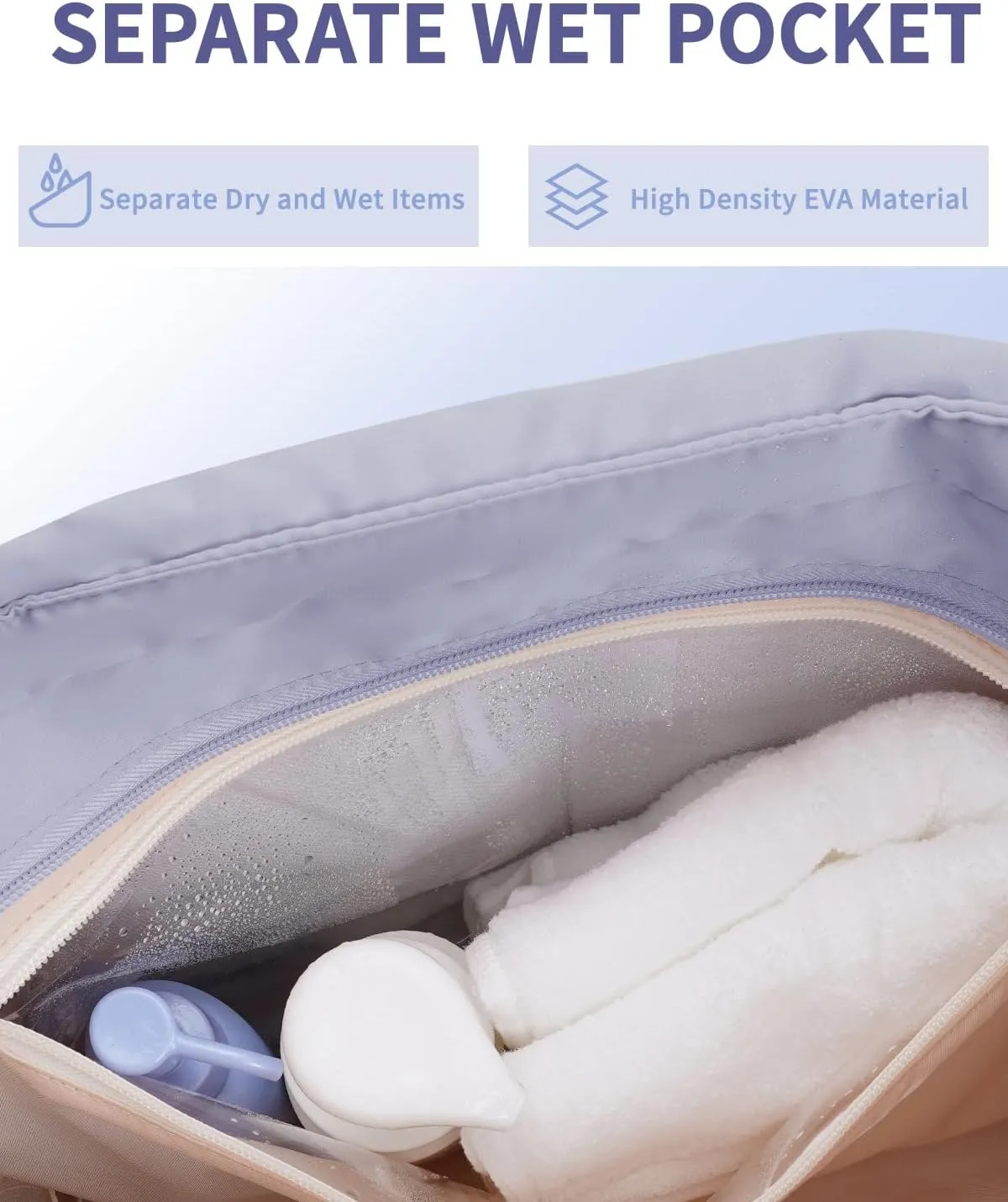 Ceneda Tote Bags For Women with Water Bottle Band Fit for Stanley Cup, Quilted Tote Bags with Wet Pocket and Compartment