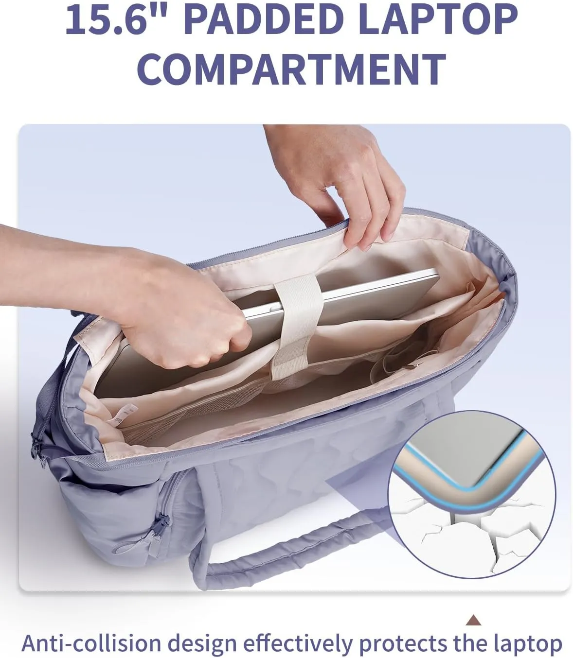 Ceneda Tote Bags For Women with Water Bottle Band Fit for Stanley Cup, Quilted Tote Bags with Wet Pocket and Compartment