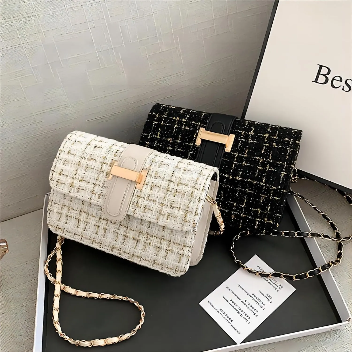 CHARMORE Crossbody Bags for Women Trendy Small Leather Purse Shoulder Bag Durable Fashion Design with Chain Strap