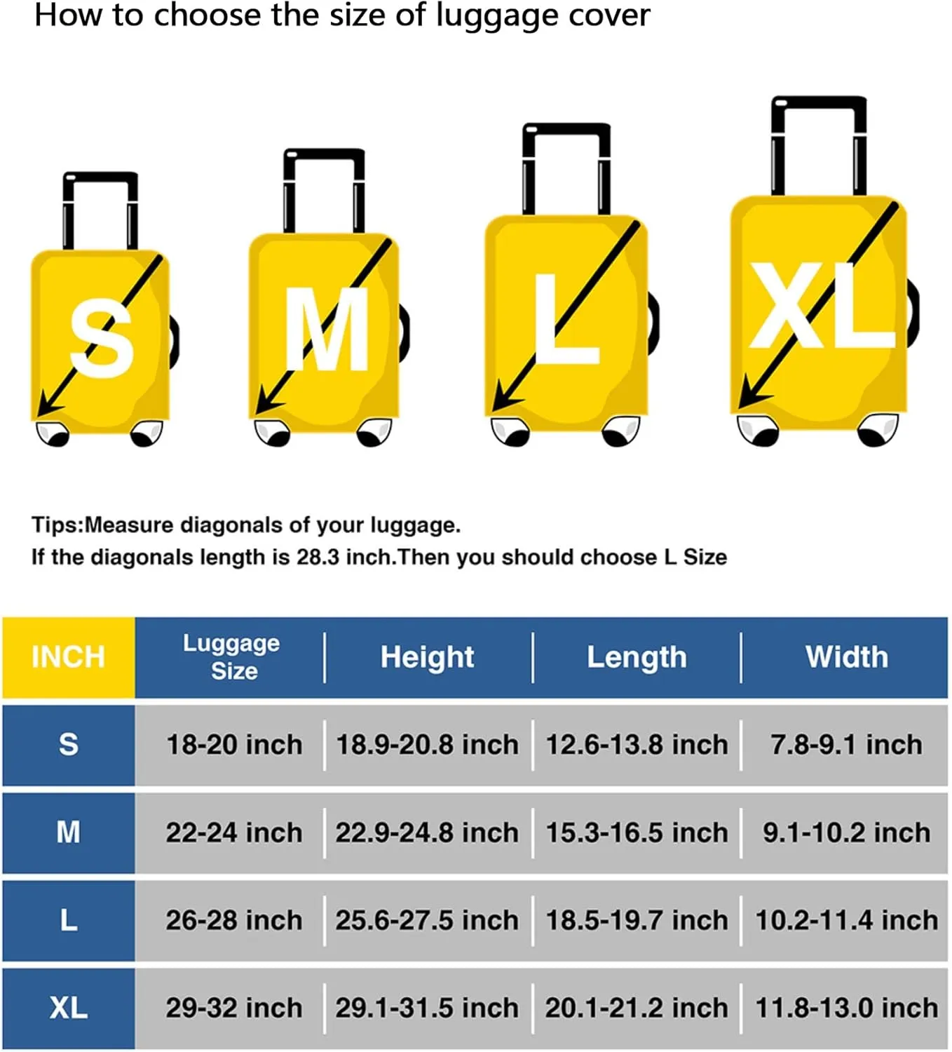 CHIFIGNO Cat Action Funny Elastic Luggage Cover with Concealed Zippers for 18-32 Inch Luggage L Fits 26-28 Inch