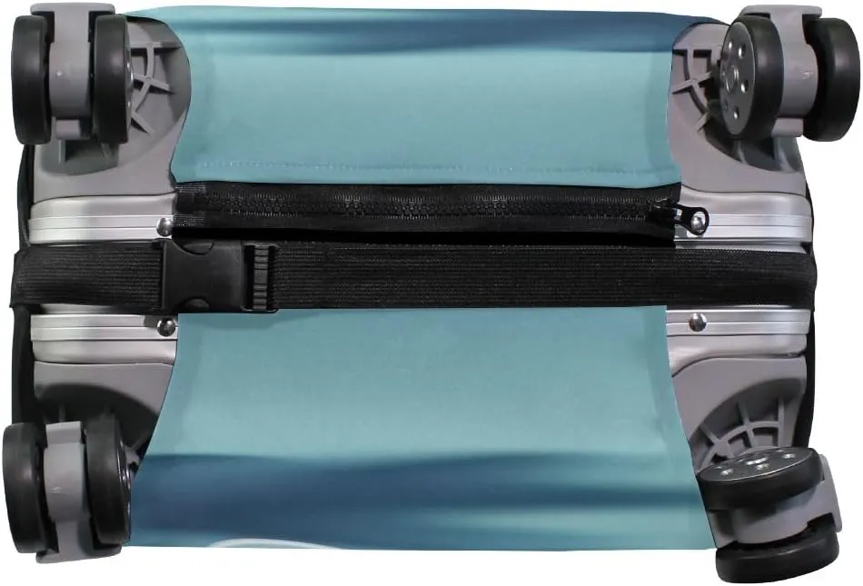 CHIFIGNO Cute Specter Luggage Protector Cover Elastic Luggage Cover with Concealed Zippers for 18-32 Inch Luggage L Fits 26-28 Inch