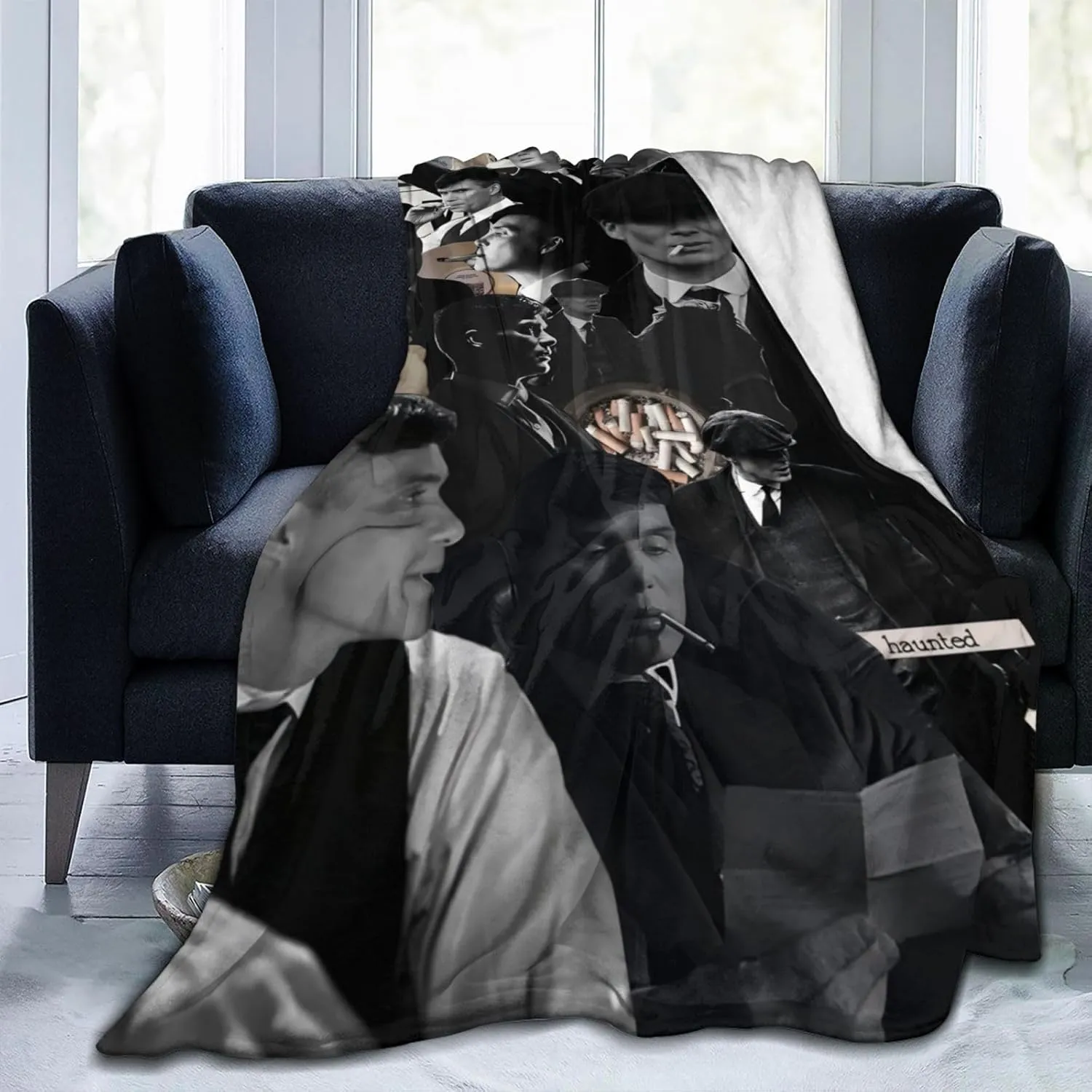 Cillian Murphy Blanket Flannel Fleece Printed Throw Blankets Ultra Soft Micro Warm Blanket for All Season Bedding Chair Sofa Couch Bed 50"x40"
