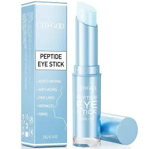 CITYGOO Peptide Under Eye Cream: Moisturizing Eye Stick Reduce Wrinkles Fine Lines for Women & Men