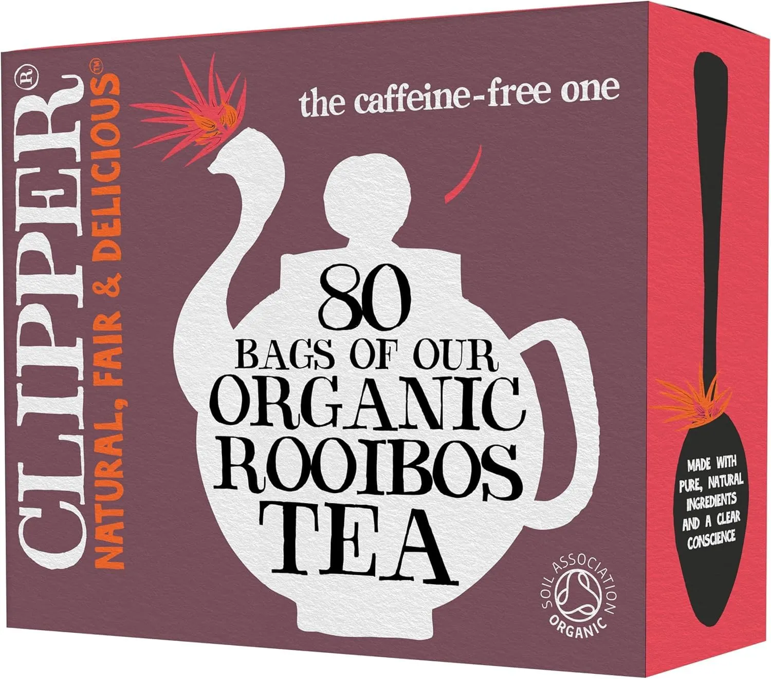 Clipper Teas - Everydays - Organic Redbush Infusion - 80 Bags by Clipper Tea