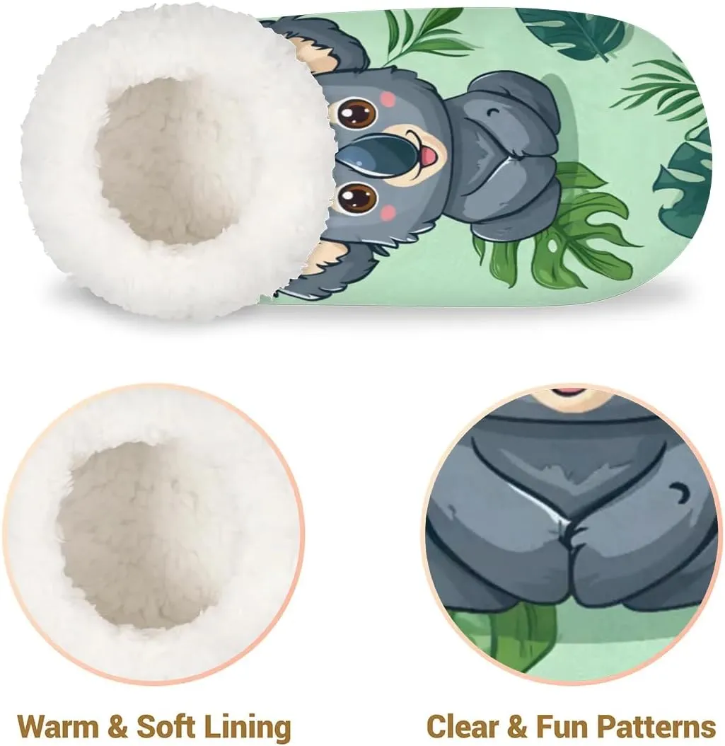 Closed Back Slippers for Women Men Cozy Warm House Slippers Indoor Outdoor House Shoes