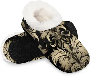 Closed Back Slippers for Women Men Cozy Warm House Slippers Indoor Outdoor House Shoes