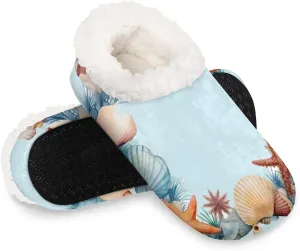 Closed Back Slippers for Women Men Cozy Warm House Slippers Indoor Outdoor House Shoes