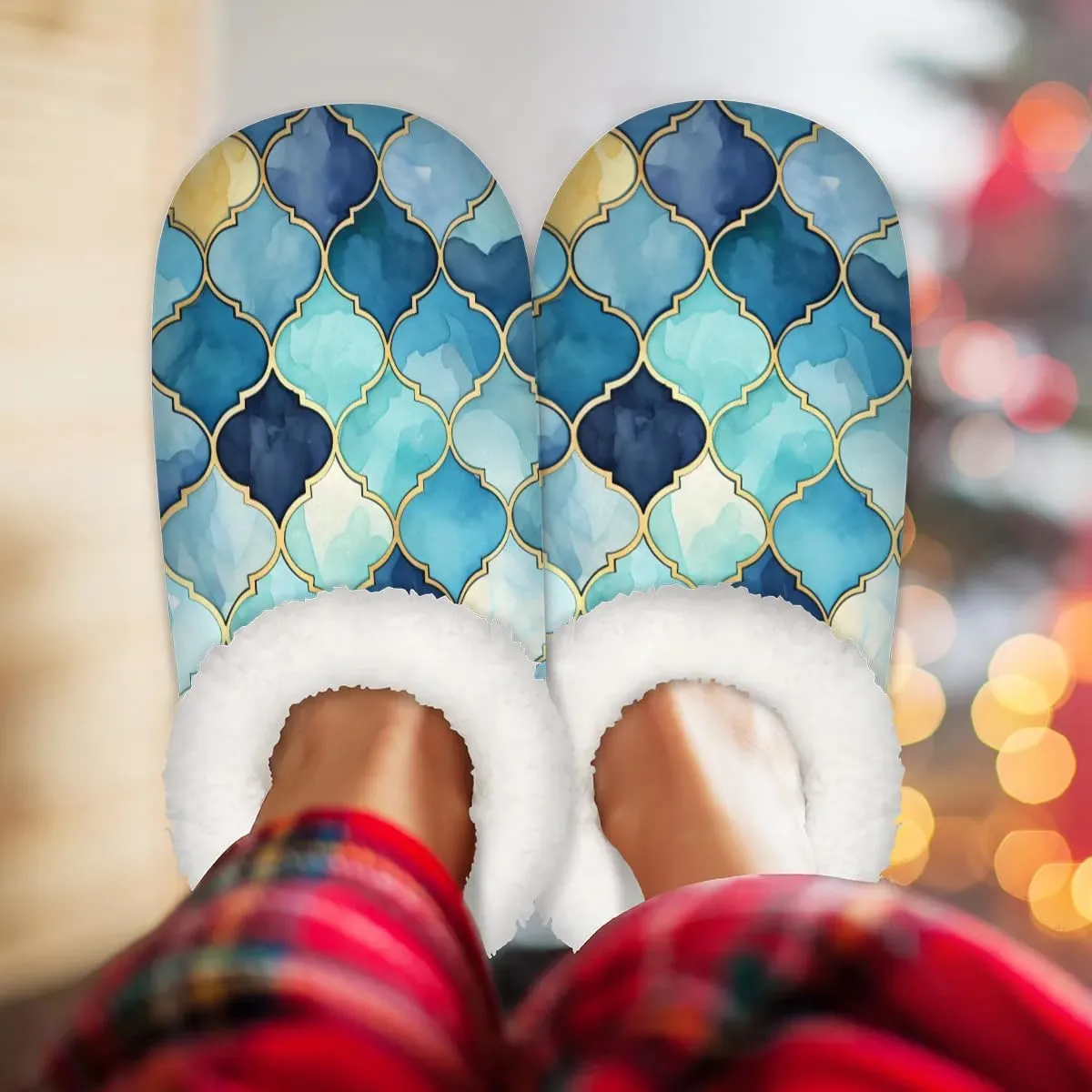 Closed Back Slippers for Women Men Cozy Warm House Slippers Indoor Outdoor House Shoes
