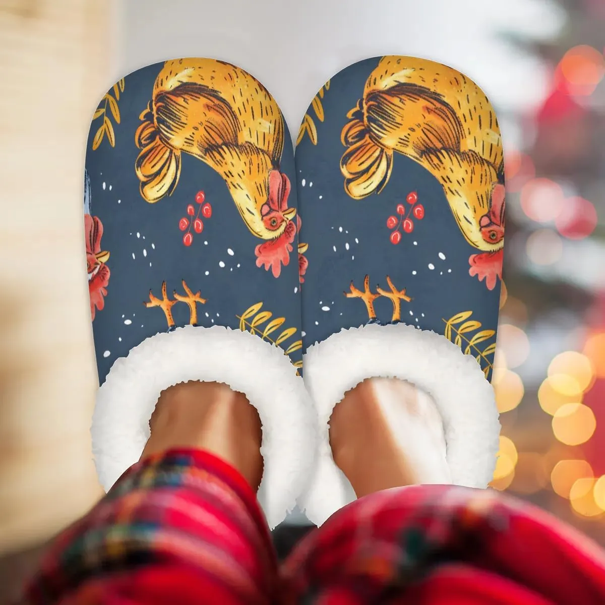 Closed Back Slippers for Women Men Cozy Warm House Slippers Indoor Outdoor House Shoes