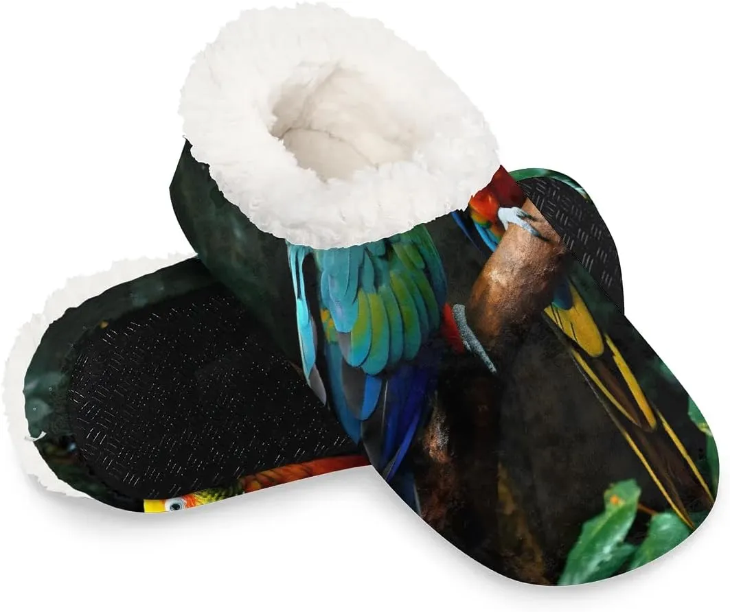 Closed Back Slippers for Women Men Cozy Warm House Slippers Indoor Outdoor House Shoes