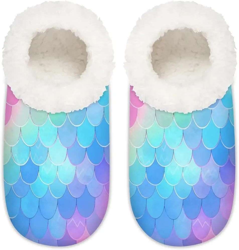 Closed Back Slippers for Women Men Cozy Warm House Slippers Indoor Outdoor House Shoes