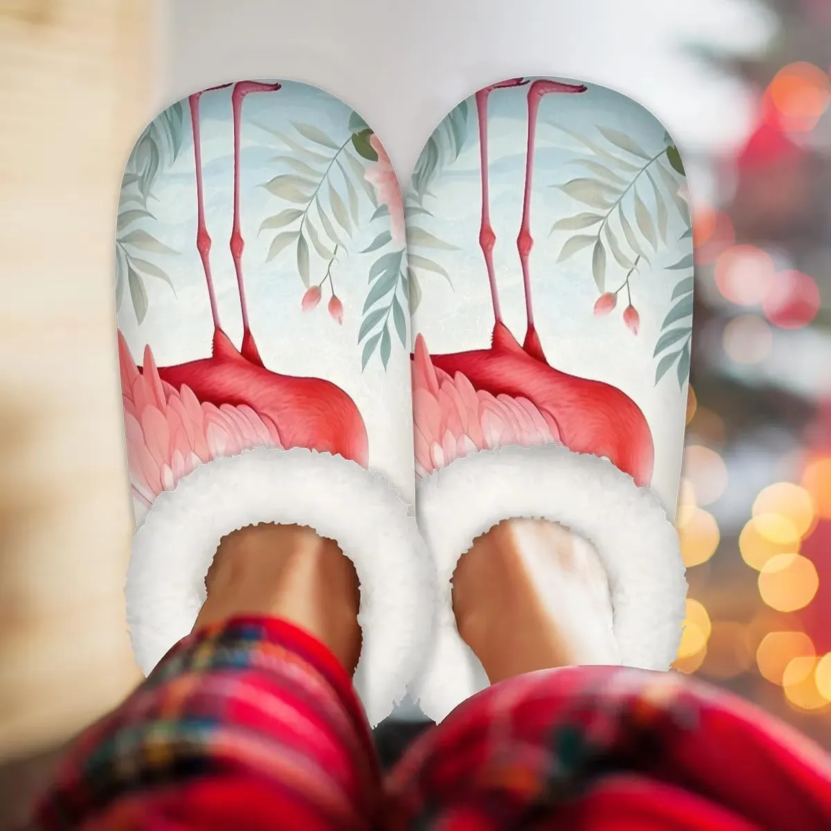 Closed Back Slippers for Women Men Cozy Warm House Slippers Indoor Outdoor House Shoes